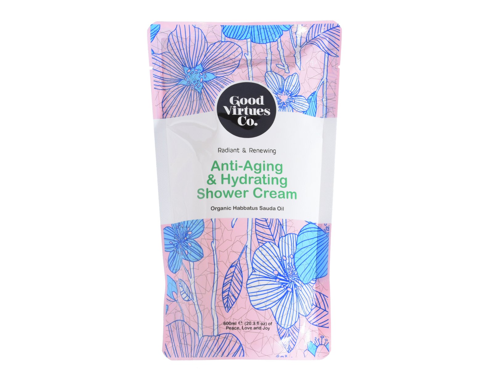 Good Virtues Co. Anti Aging & Hydrating Shower Cream Refill 550 ml