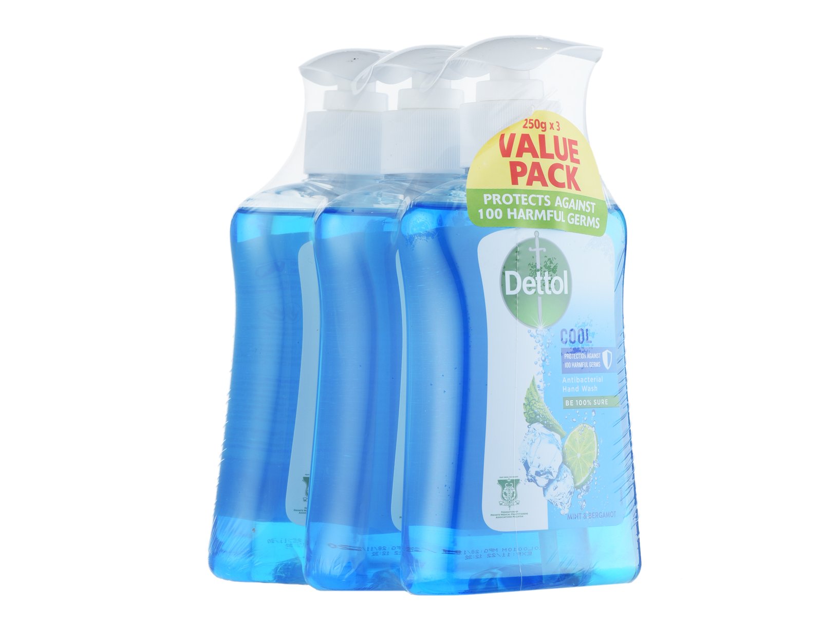 Dettol Antibacterial Handwash Cool Value Pack 3 x 250 ml